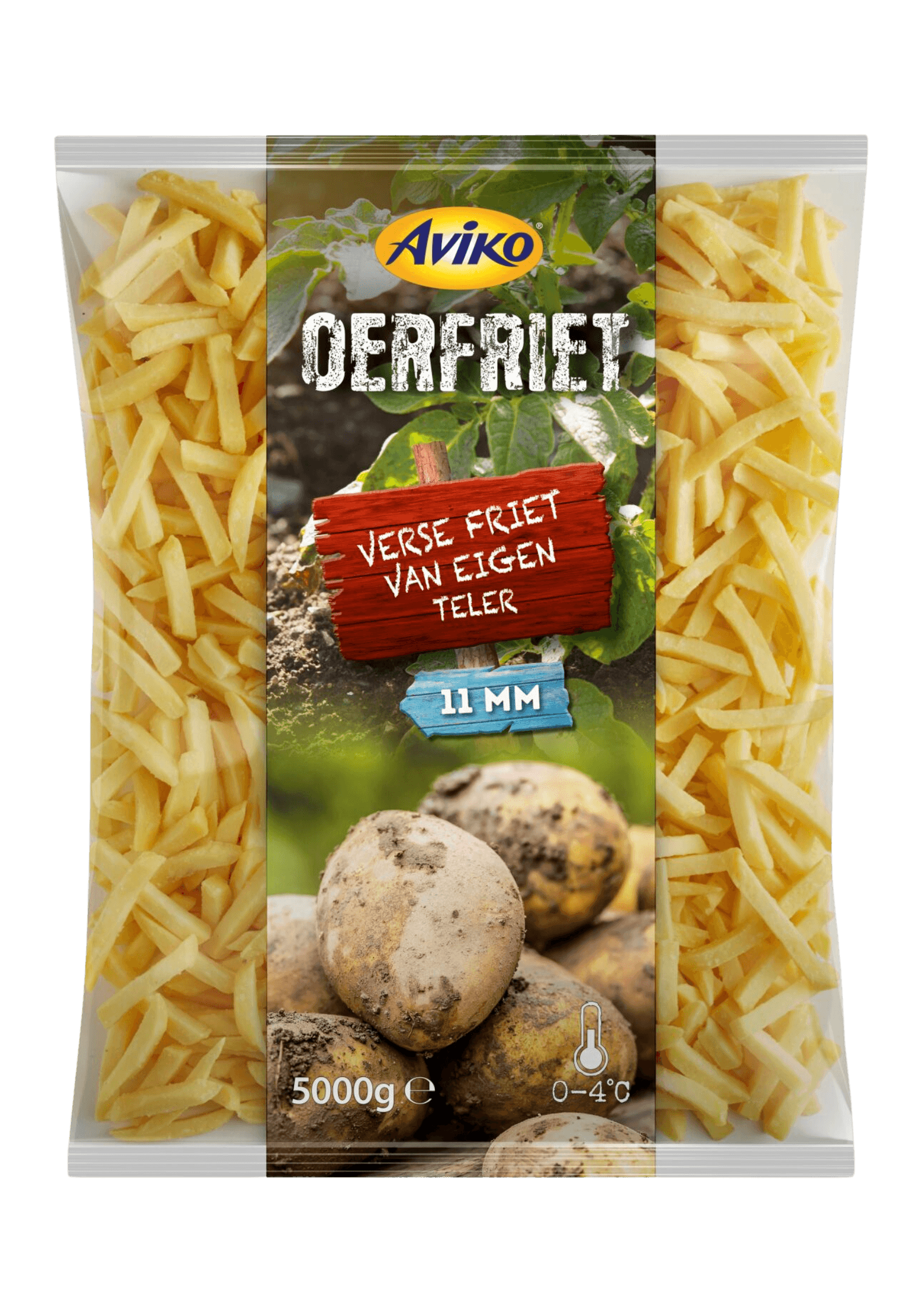 Ur-Fritten Normalschnitt Beutel Verpackung